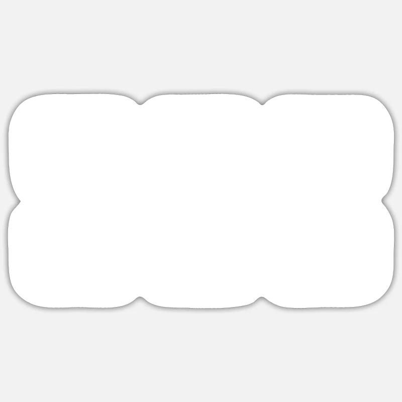 Harceler - Sticker taille S (10 x 10 cm) - blanc mat