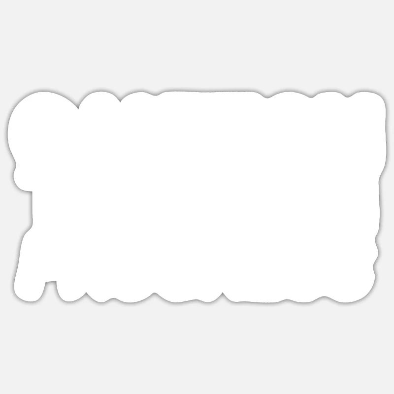 Thèse de mise en garde en cours - Sticker taille S (10 x 10 cm) - blanc mat