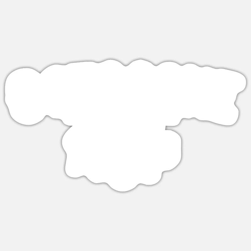 Octogone sans règle Sticker taille S (10 x 10 cm)