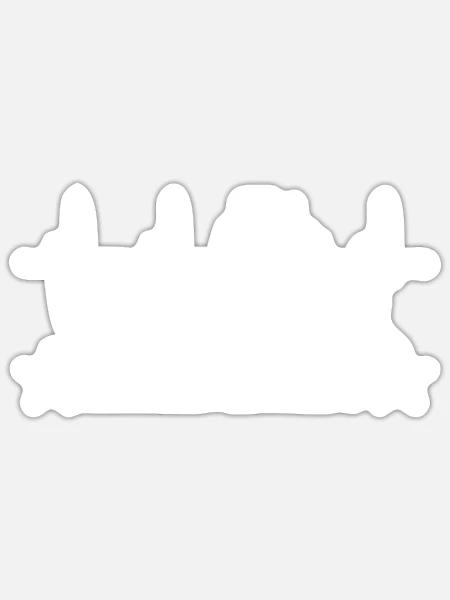 Traktor - Sticker Größe S (10 x 10 cm) - Mattweiß
