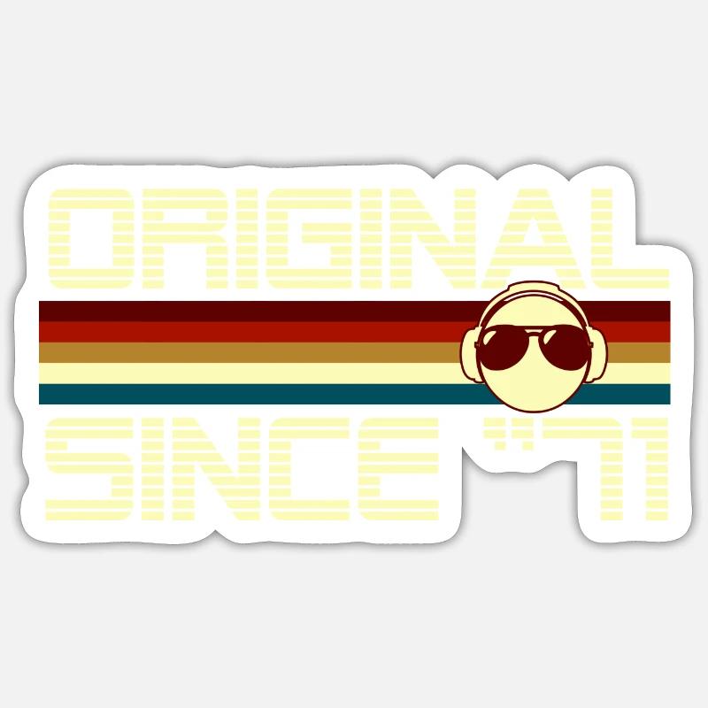 Since 71 - Sticker taille S (10 x 10 cm) - blanc mat