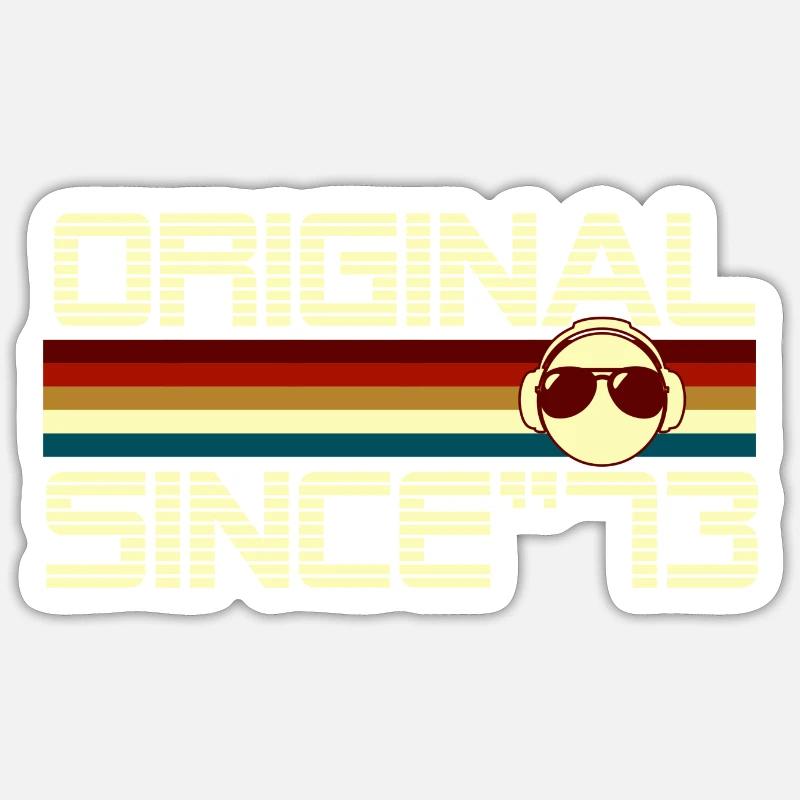 Seit 73 - Sticker Größe S (10 x 10 cm) - Mattweiß