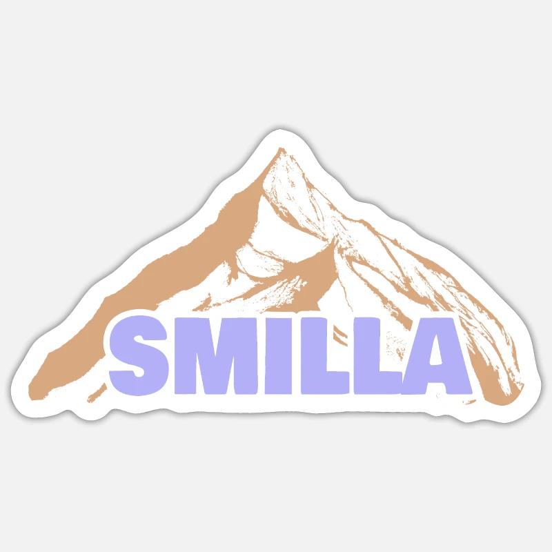 Smilla als Geschenkidee - Sticker Größe S (10 x 10 cm) - Mattweiß