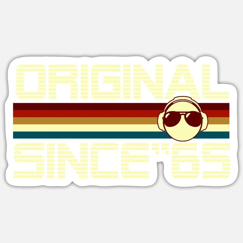 Since 65 - Sticker size S (10 x 10 cm) - white matte