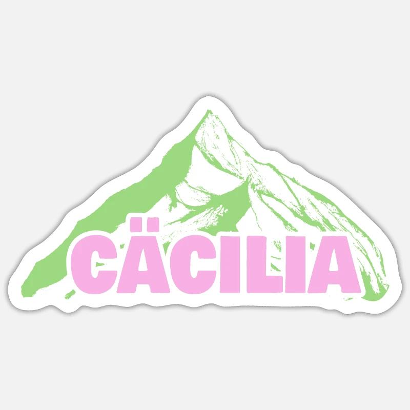 Gift for Cecilia - Sticker size S (10 x 10 cm) - white matte