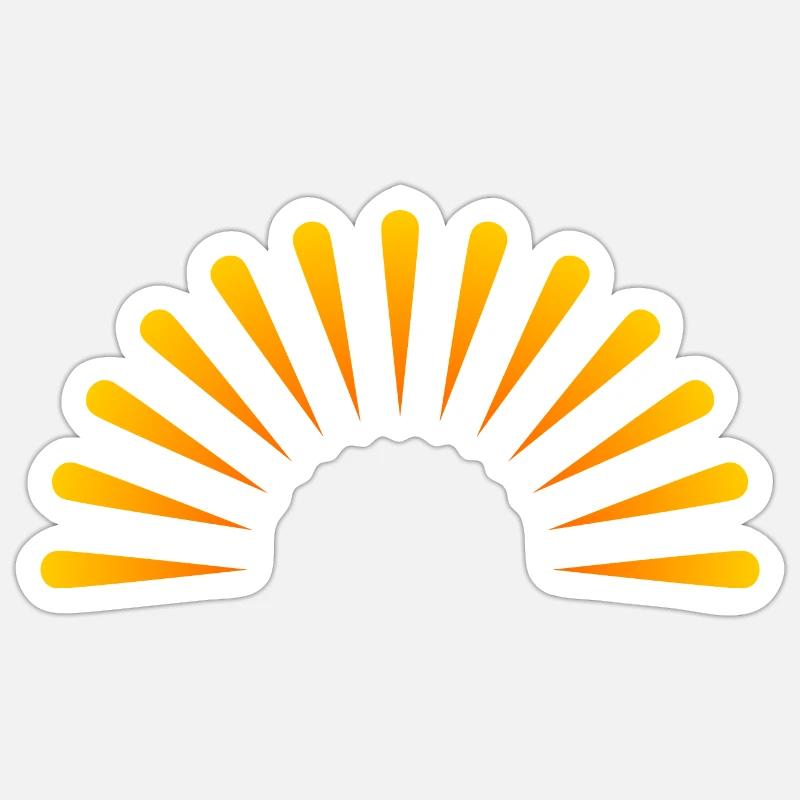 Sunset - Sticker size S (10 x 10 cm) - white matte