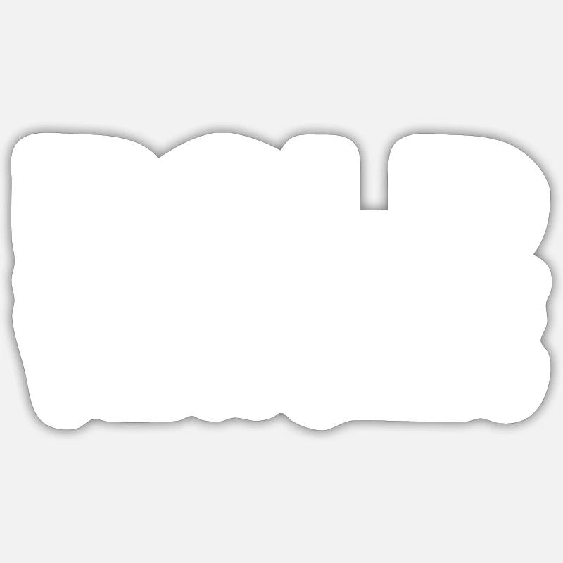 Funny Statement Strategy Fearless - Sticker size S (10 x 10 cm) - white matte