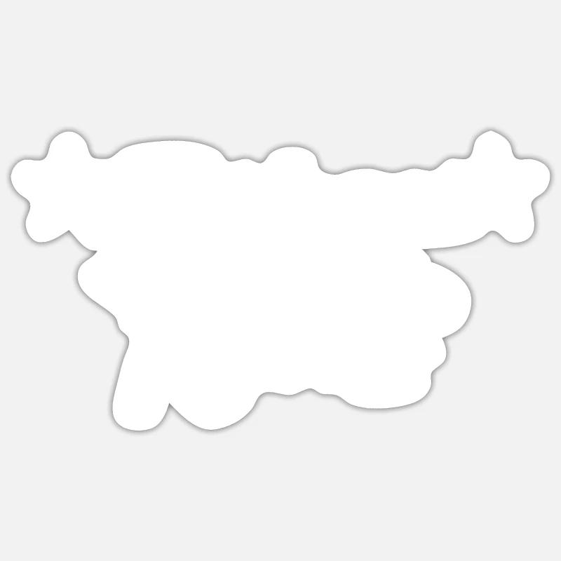 Motorrad - Sticker Größe S (10 x 10 cm) - Mattweiß