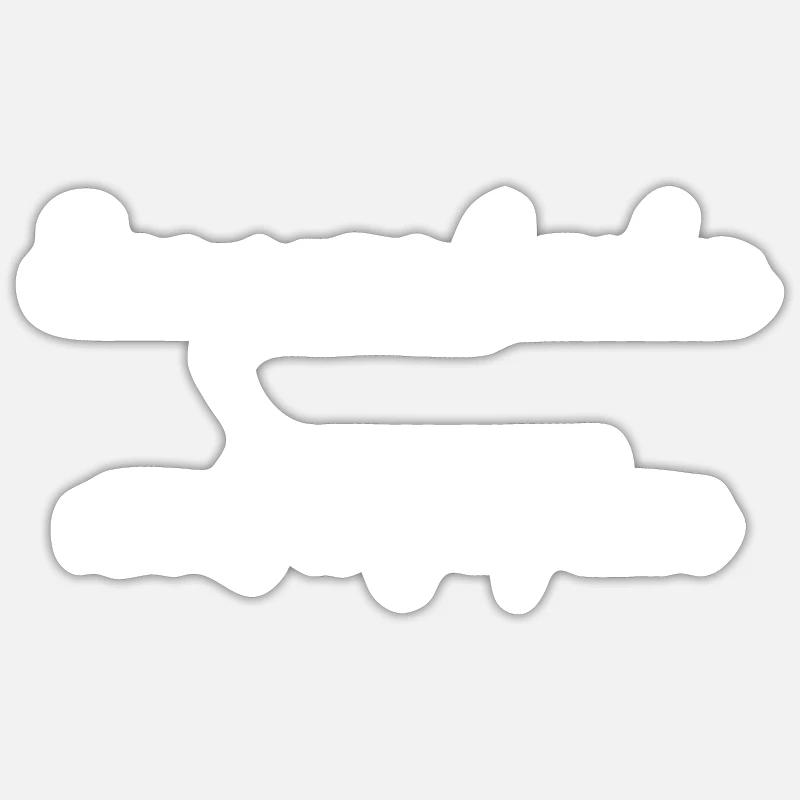Statement Carpenter Joke Funny - Sticker size S (10 x 10 cm) - white matte