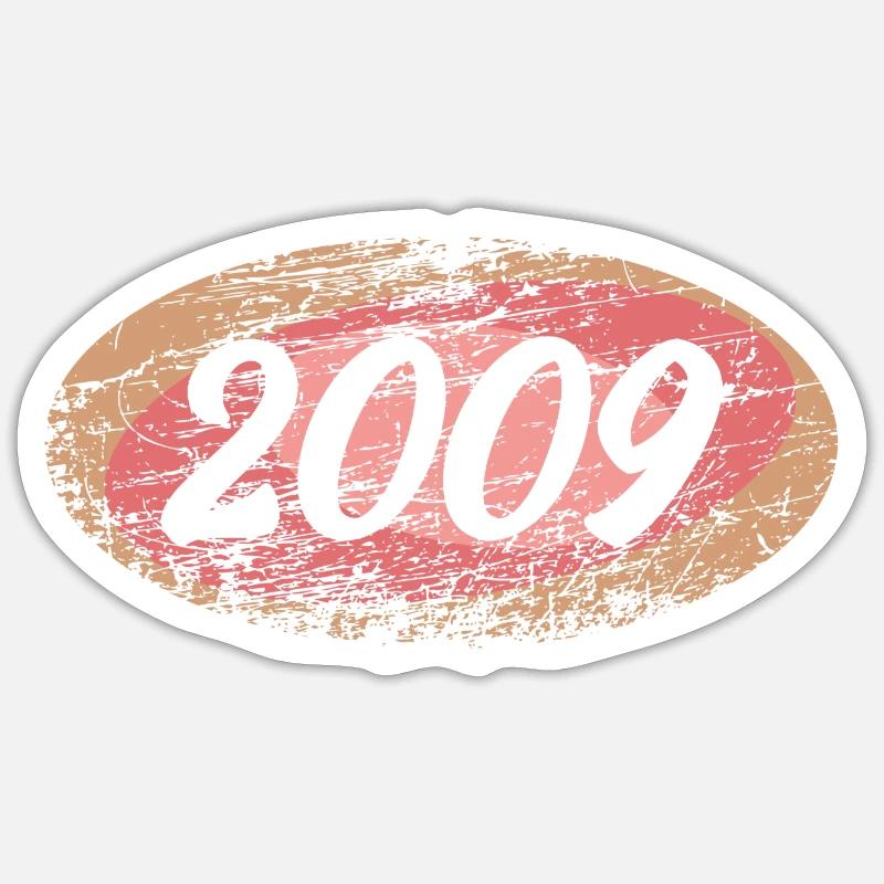 2009 - Sticker taille S (10 x 10 cm) - blanc mat