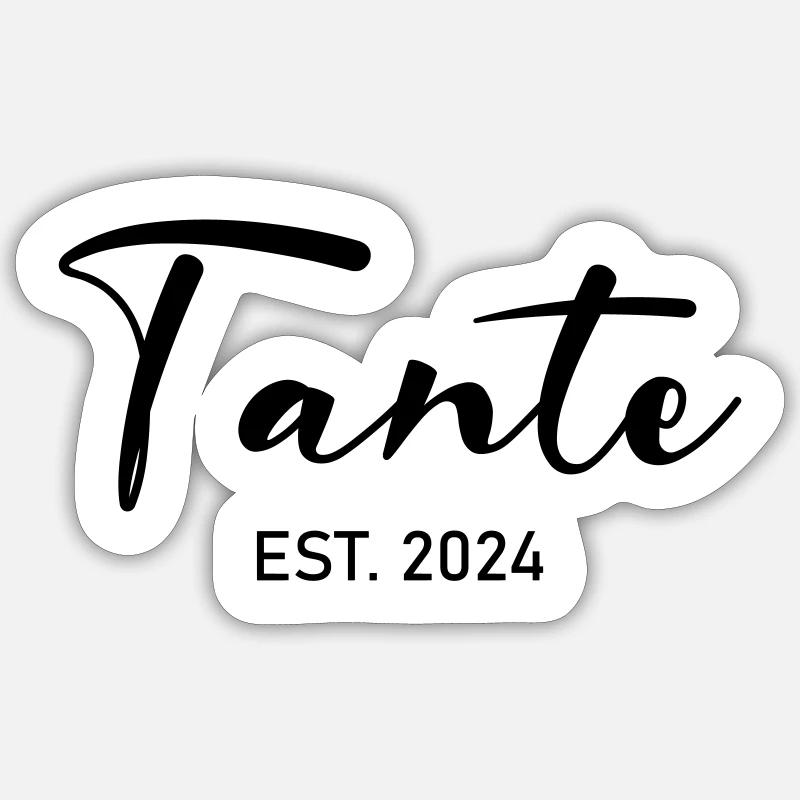 Aunt - Sticker size S (10 x 10 cm) - white matte