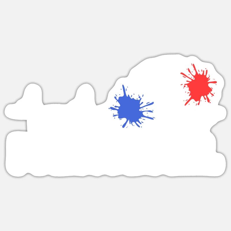 Paintball Gotcha Paintball Player - Sticker size S (10 x 10 cm) - white matte