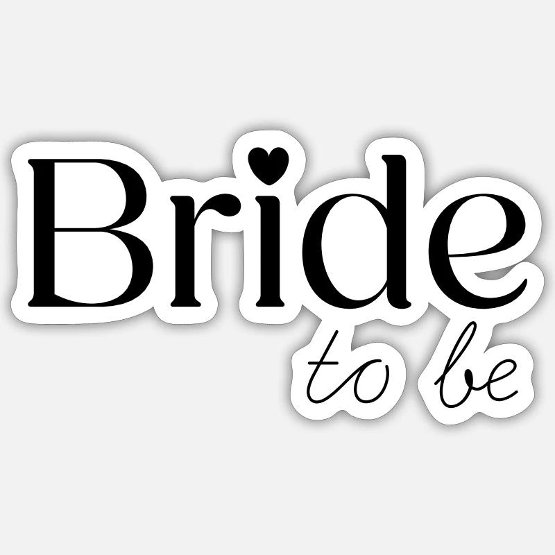 La future mariée Sticker taille S (10 x 10 cm)