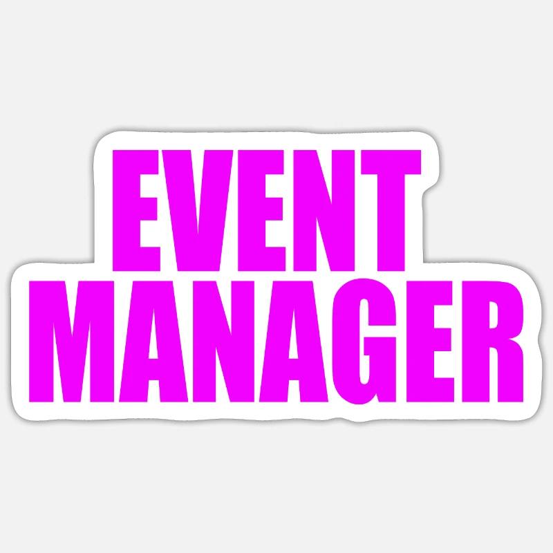 EVENT-MANAGER - Sticker Größe S (10 x 10 cm) - Mattweiß