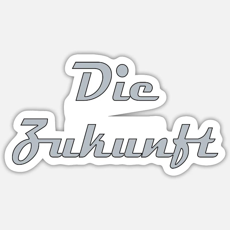 The future - Sticker size S (10 x 10 cm) - white matte