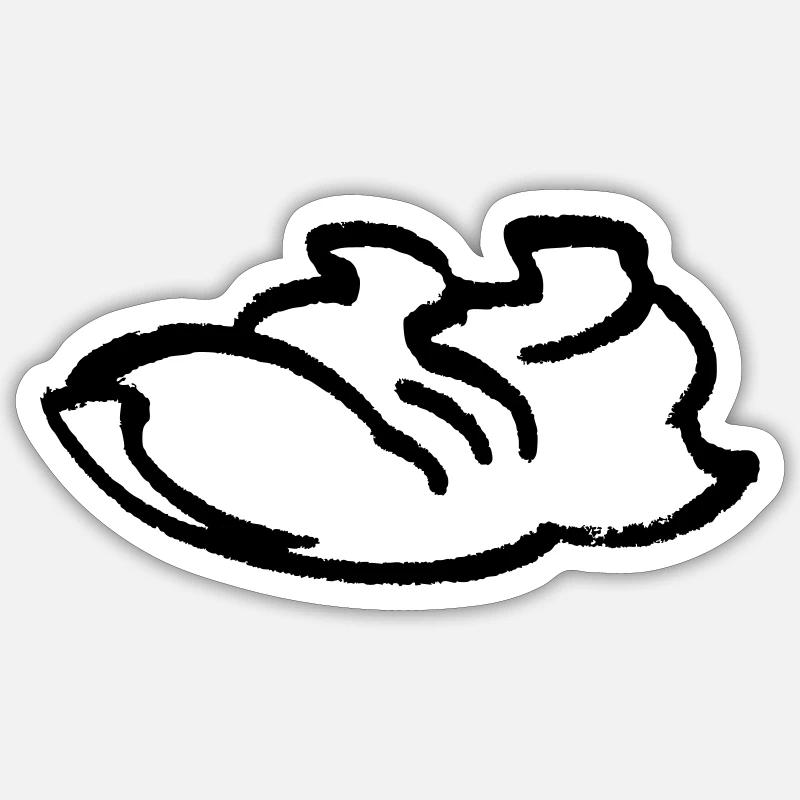 Contour de la chaussure de course Sticker taille S (10 x 10 cm)