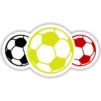 Soccer Icon Symbol Soccer Belgium - Sticker size S (10 x 10 cm) - white matte - Front