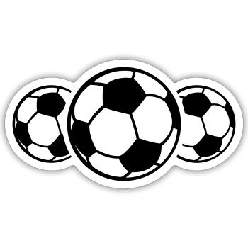Soccer Icon Symbol Soccer - Sticker size S (10 x 10 cm) - white matte - Front