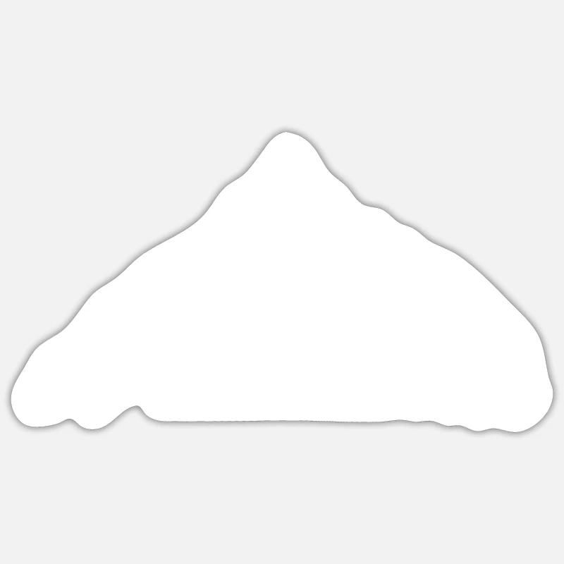 Helin en tant que grimpeur - Sticker taille S (10 x 10 cm) - blanc mat