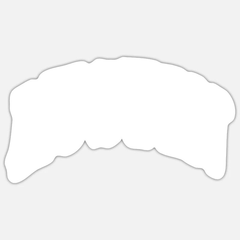 Austin - Sticker taille S (10 x 10 cm) - blanc mat