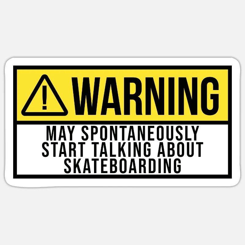 Skateboard Sticker size S (10 x 10 cm)