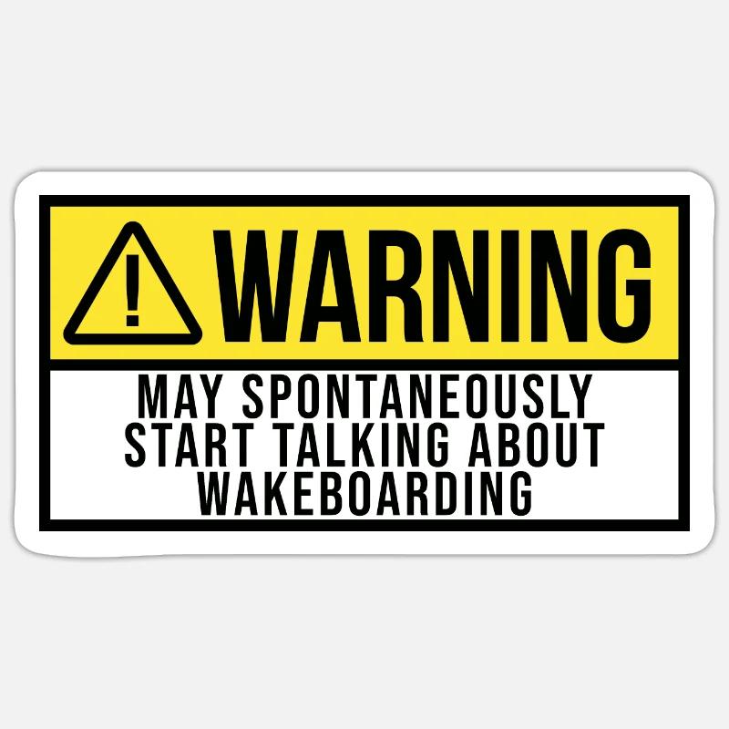 Wakeboard Sticker taille S (10 x 10 cm)