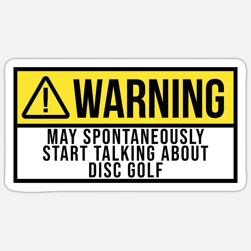Disc golf Sticker taille S (10 x 10 cm)