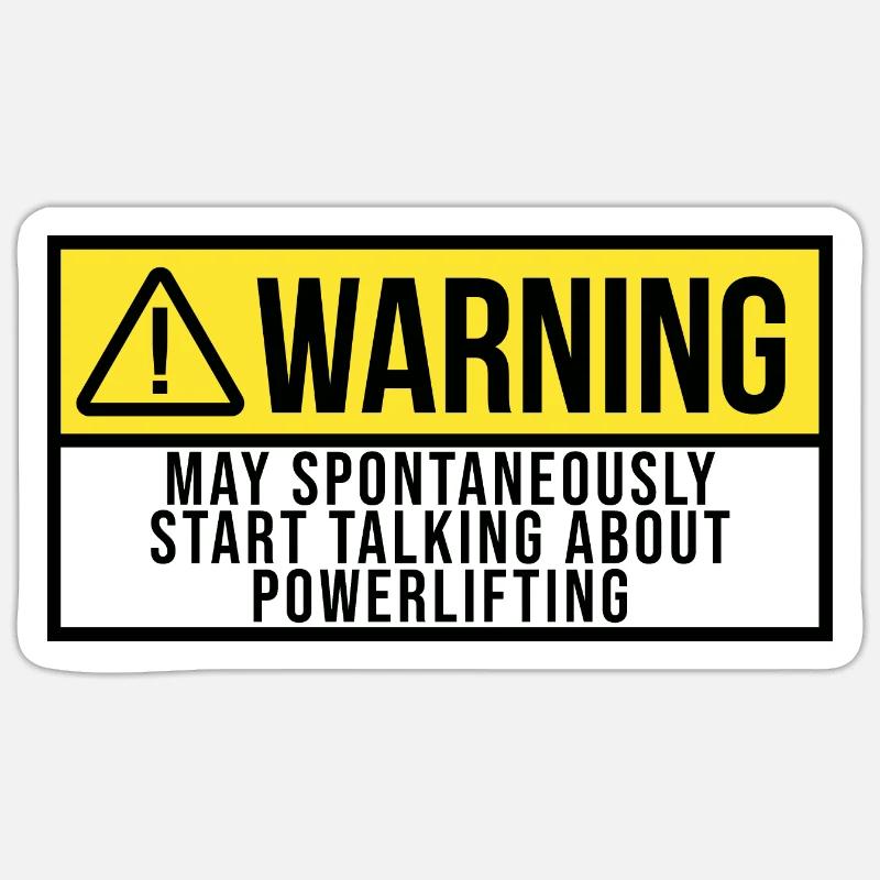 Powerlifting Sticker size S (10 x 10 cm)