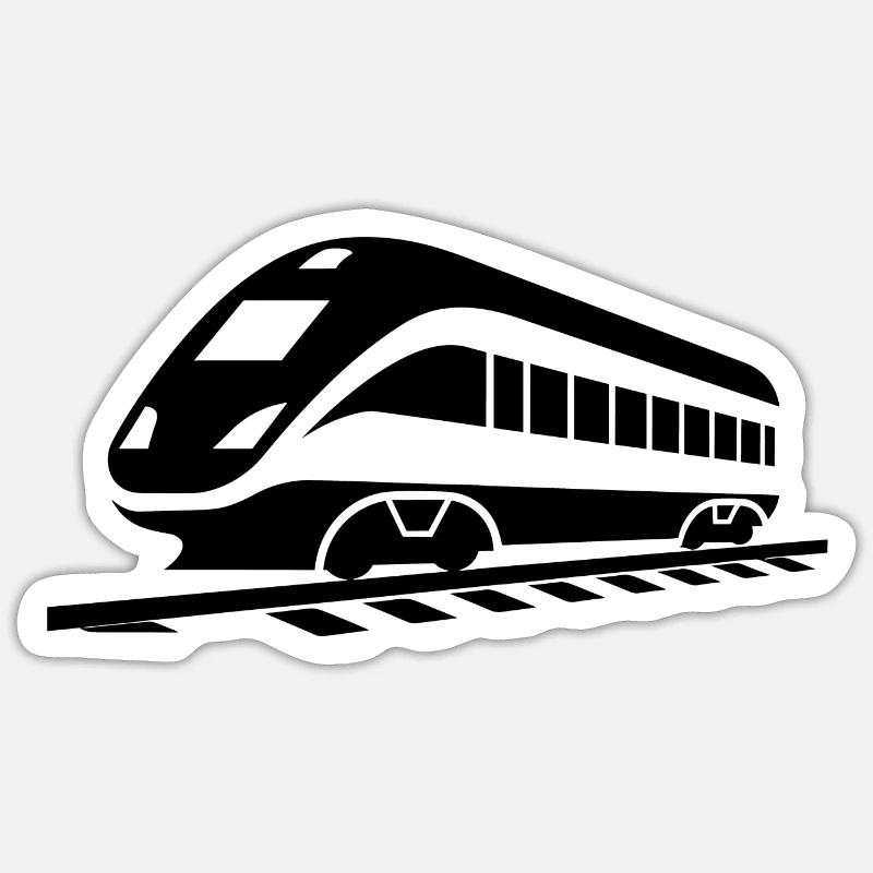 Chemin de fer Sticker taille S (10 x 10 cm)