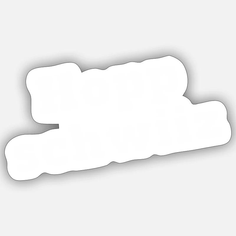 Dialecte Alsacien, Hopp schwiiz. - Sticker taille S (10 x 10 cm) - blanc mat