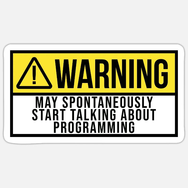 Programmieren Sticker Größe S (10 x 10 cm)