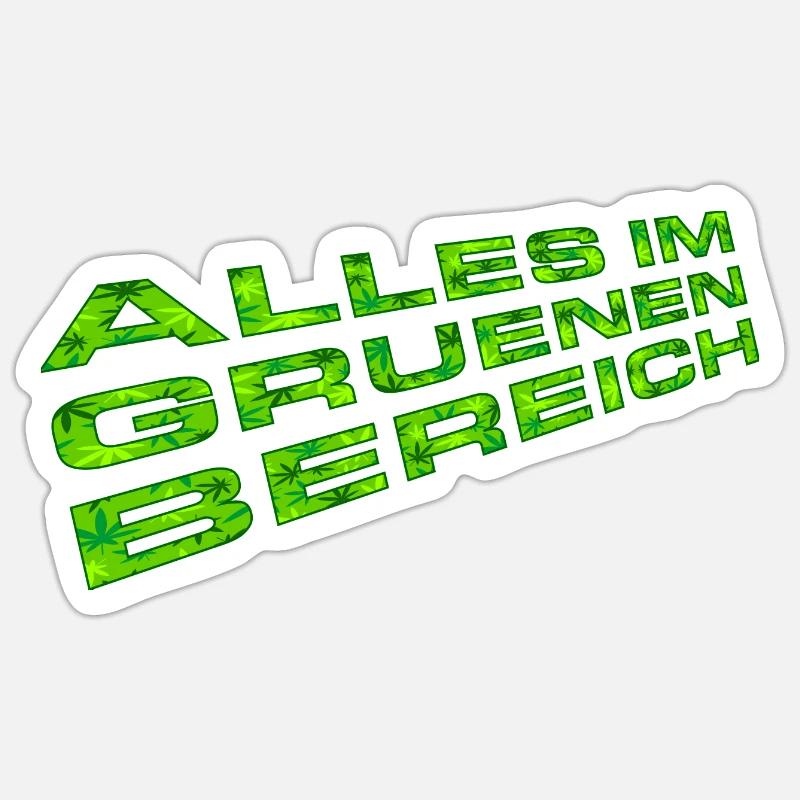 Tout dans l’espace vert (Grass Edition) Sticker taille S (10 x 10 cm)