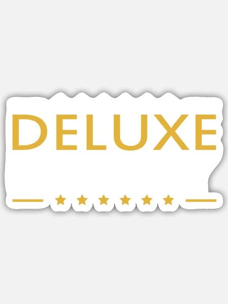Daddy Deluxe Dad Ever Bester Papa der Welt Liebe - Sticker Größe S (10 x 10 cm) - Mattweiß