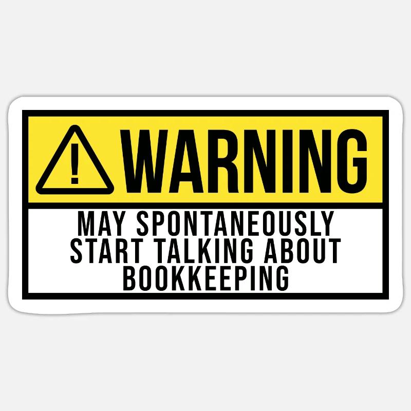 Buchhalter Sticker Größe S (10 x 10 cm)