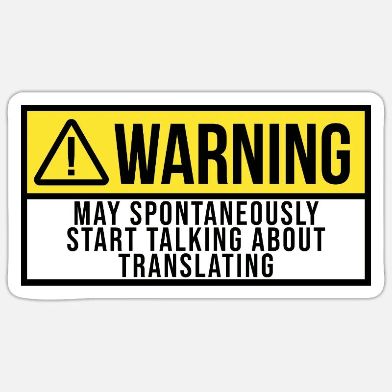 Translator Sticker size S (10 x 10 cm)