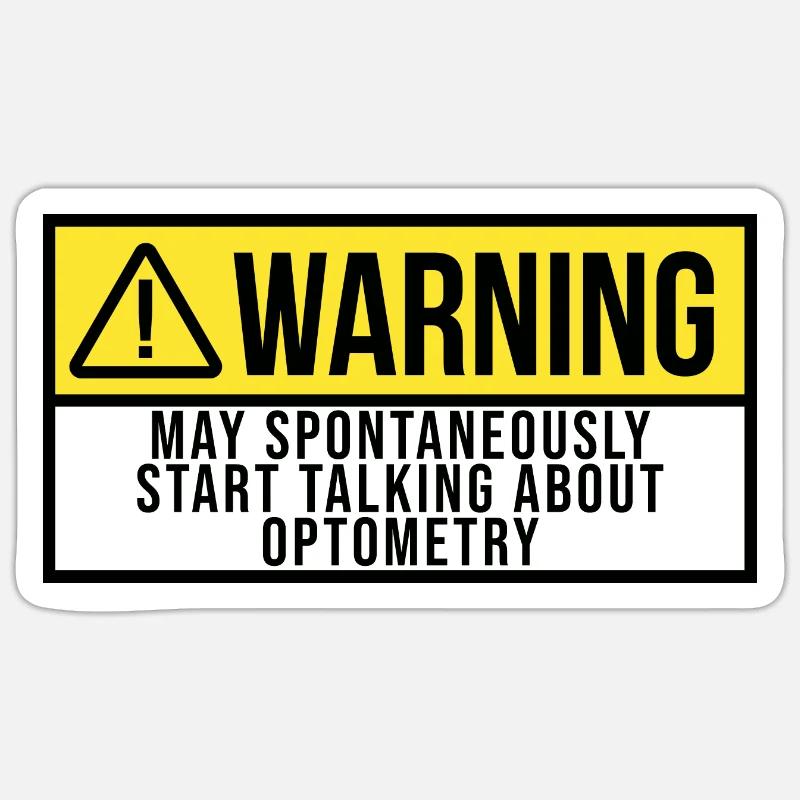 Optometrie - Sticker Größe S (10 x 10 cm) - Mattweiß