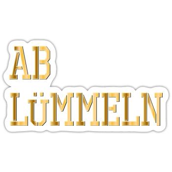 ABLÜMMELN FAULENZEN - Sticker Größe S (10 x 10 cm) - Mattweiß - Vorne