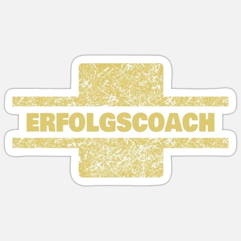 Coach de réussite professionnelle - Sticker taille S (10 x 10 cm) - blanc mat