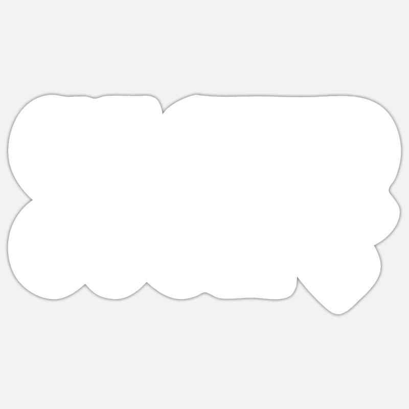 Cuckold caged cuck - Sticker size S (10 x 10 cm) - white matte