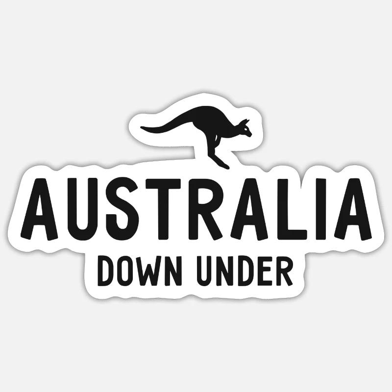 Australia - Down Under - Australia - Kangaroo Sticker size S (10 x 10 cm)