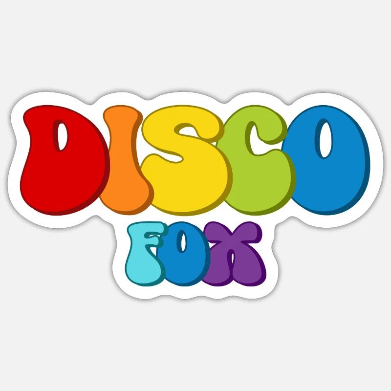 Disco Fox Dance Danseuse Discothèque Discofox Dancing Sticker taille S (10 x 10 cm)