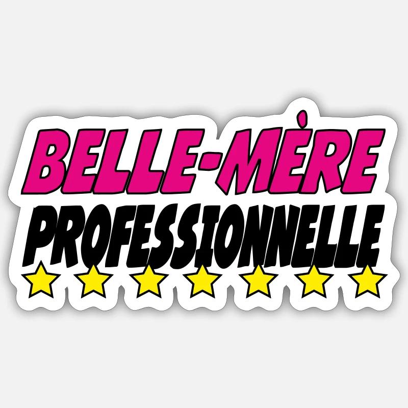 PROFESSIONELL Schwiegermutter - Sticker Größe S (10 x 10 cm) - Mattweiß