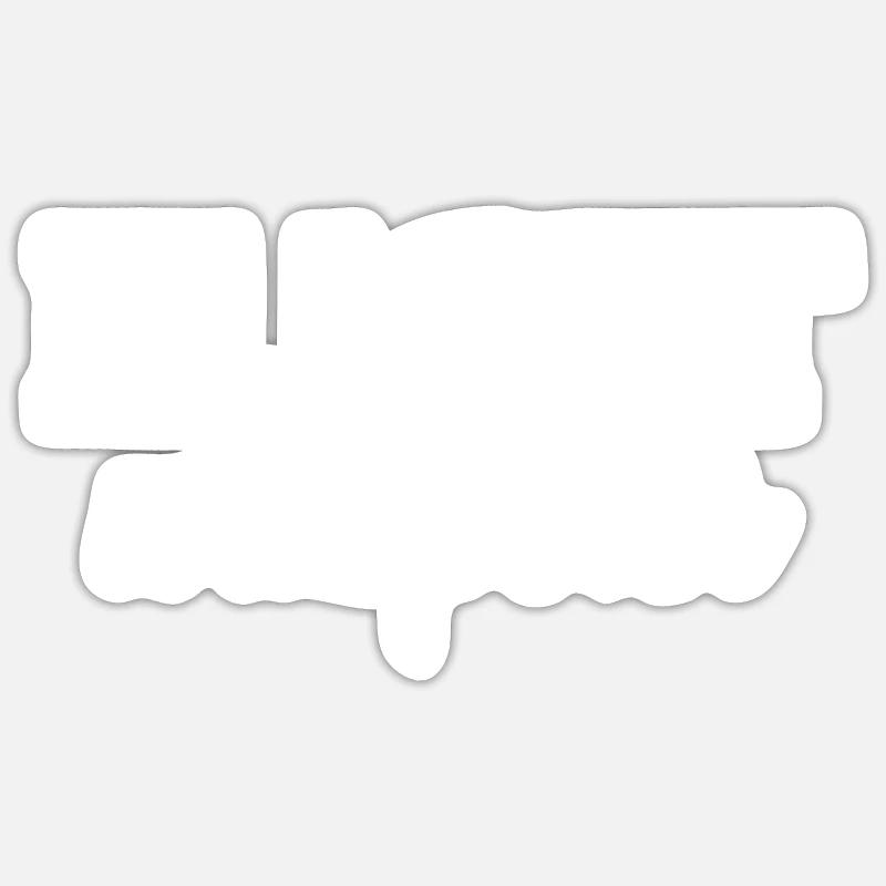 Chuchoteur de vol - Sticker taille S (10 x 10 cm) - blanc mat