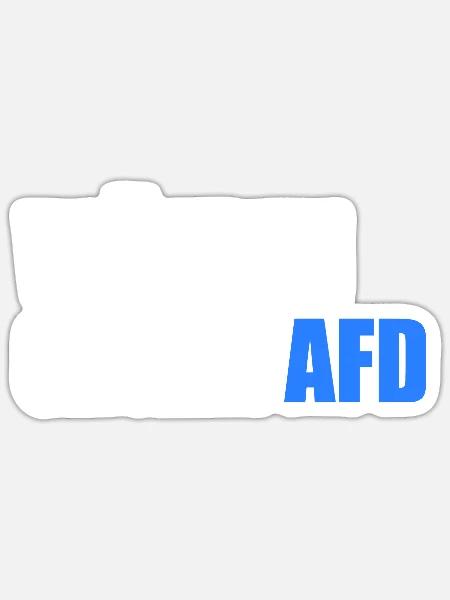 Wählen gegen afd - Sticker Größe S (10 x 10 cm) - Mattweiß