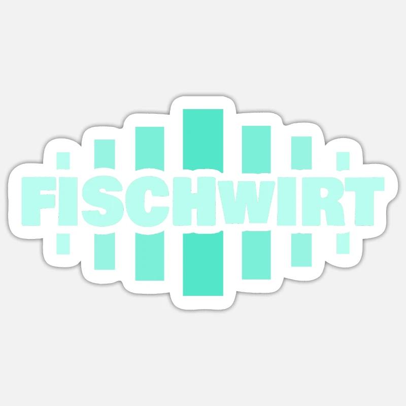 Occupation Fish farmer - Sticker size S (10 x 10 cm) - white matte