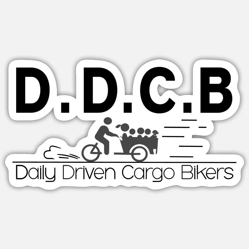 DDCB - Sticker Größe S (10 x 10 cm) - Mattweiß