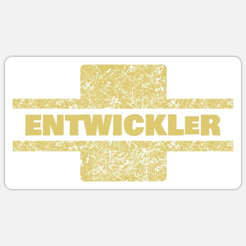 Developer - Sticker size S (10 x 10 cm) - white matte