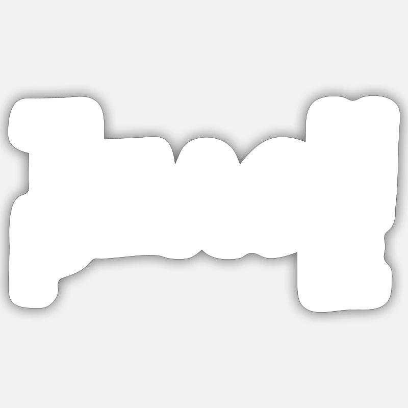 Teach Peace - Sticker Größe S (10 x 10 cm) - Mattweiß