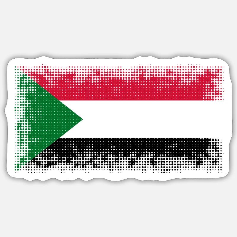 Sudan Sudan - Sticker size S (10 x 10 cm) - white matte