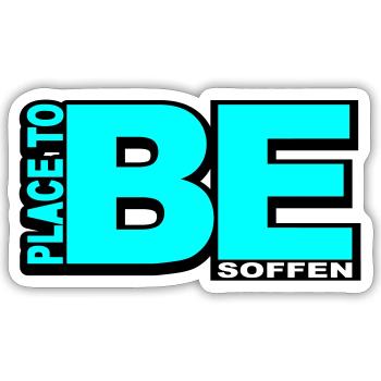 PLACE TO BE DRUNK - Sticker size S (10 x 10 cm) - white matte - Front